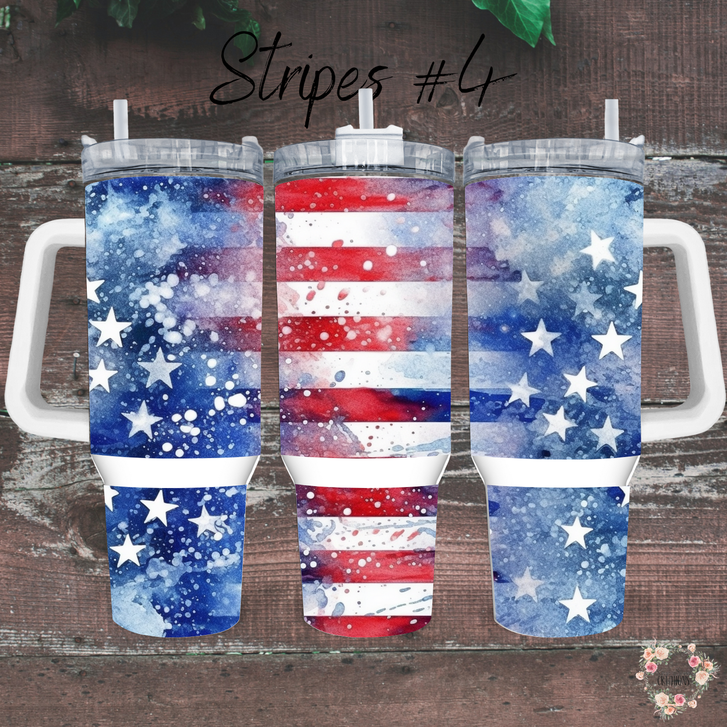 Patriotic Tumbler Collection – Subtle Vintage Americana - (Stripes #4) Tumbler