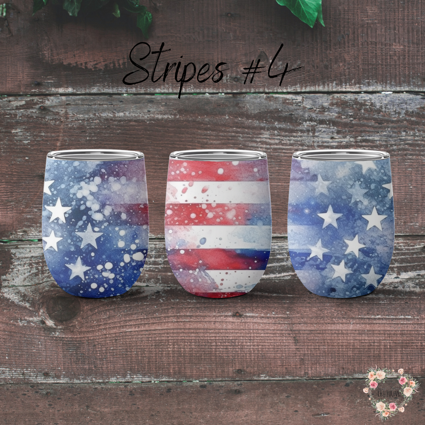 Patriotic Tumbler Collection – Subtle Vintage Americana - (Stripes #4) Tumbler