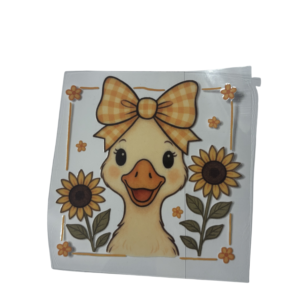 Sunflower Duck DTF - Decal