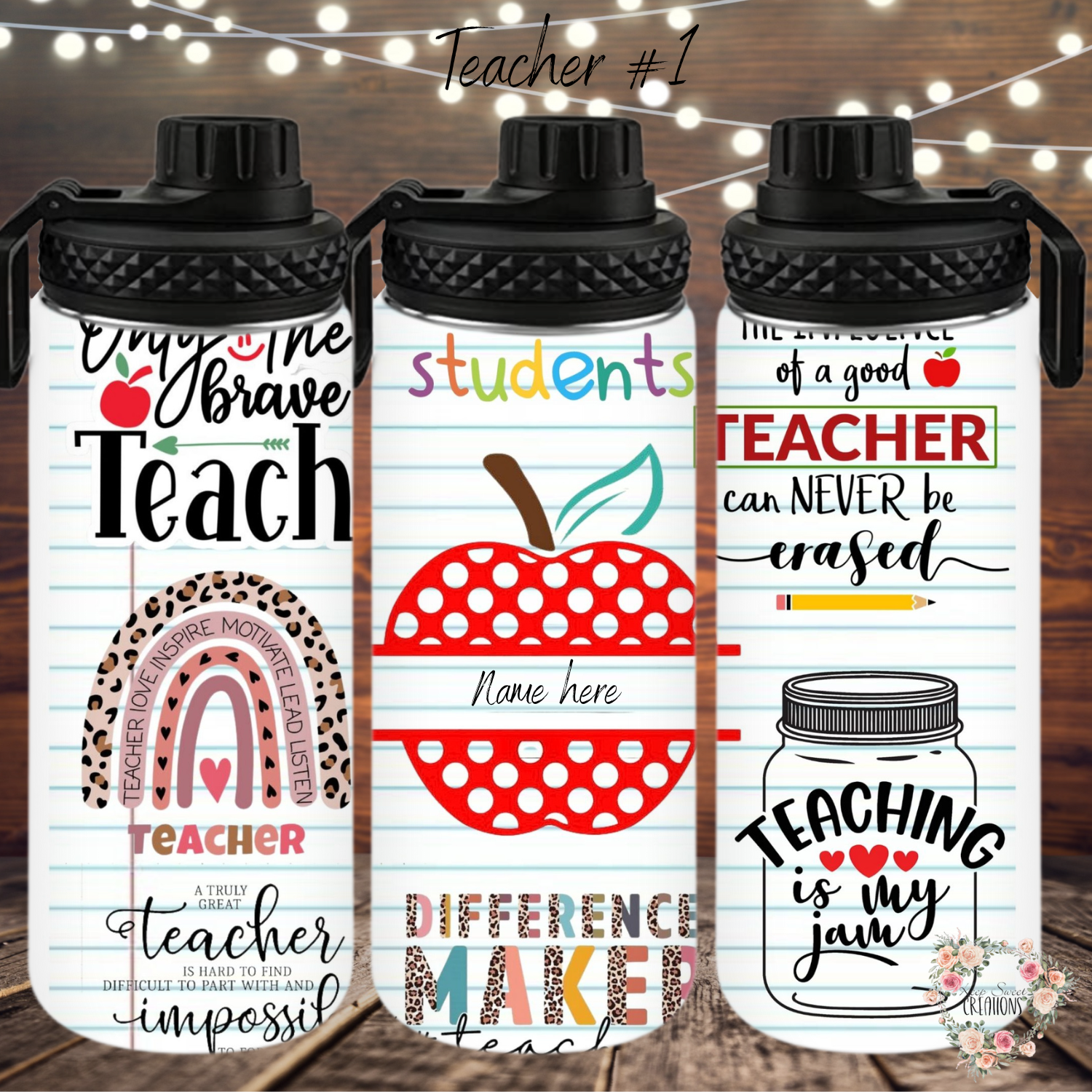 Personalized Teacher Tumbler – Custom Name & Teacher Gift