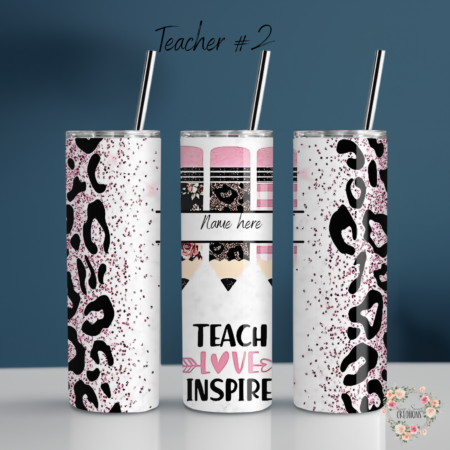 Personalized Teacher Tumbler – Custom Name & Teacher Gift