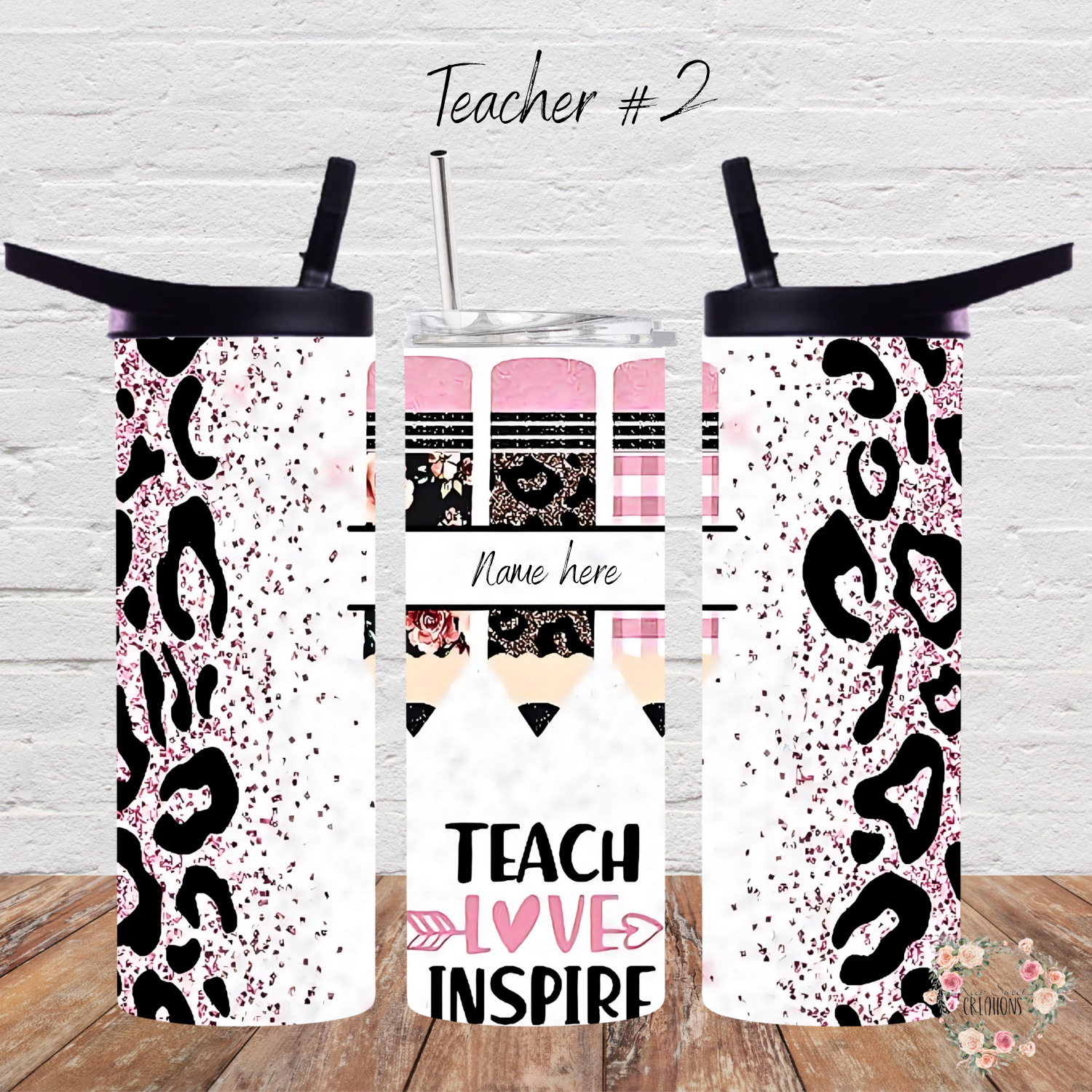 Personalized Teacher Tumbler – Custom Name & Teacher Gift