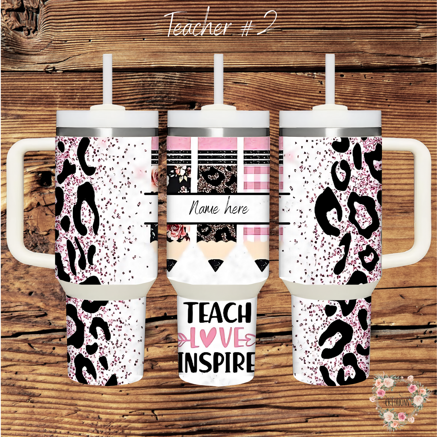 Personalized Teacher Tumbler – Custom Name & Teacher Gift