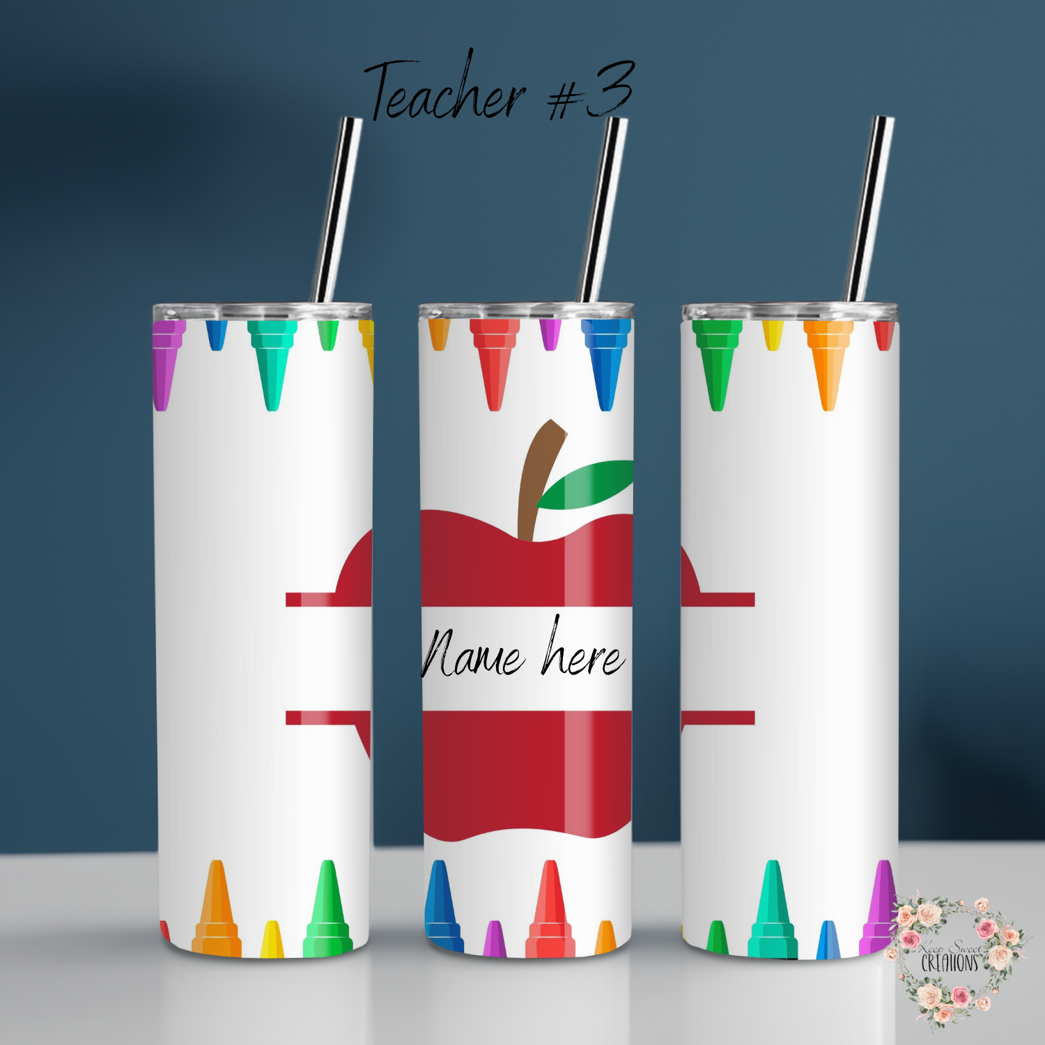 Personalized Teacher Tumbler – Custom Name & Teacher Gift