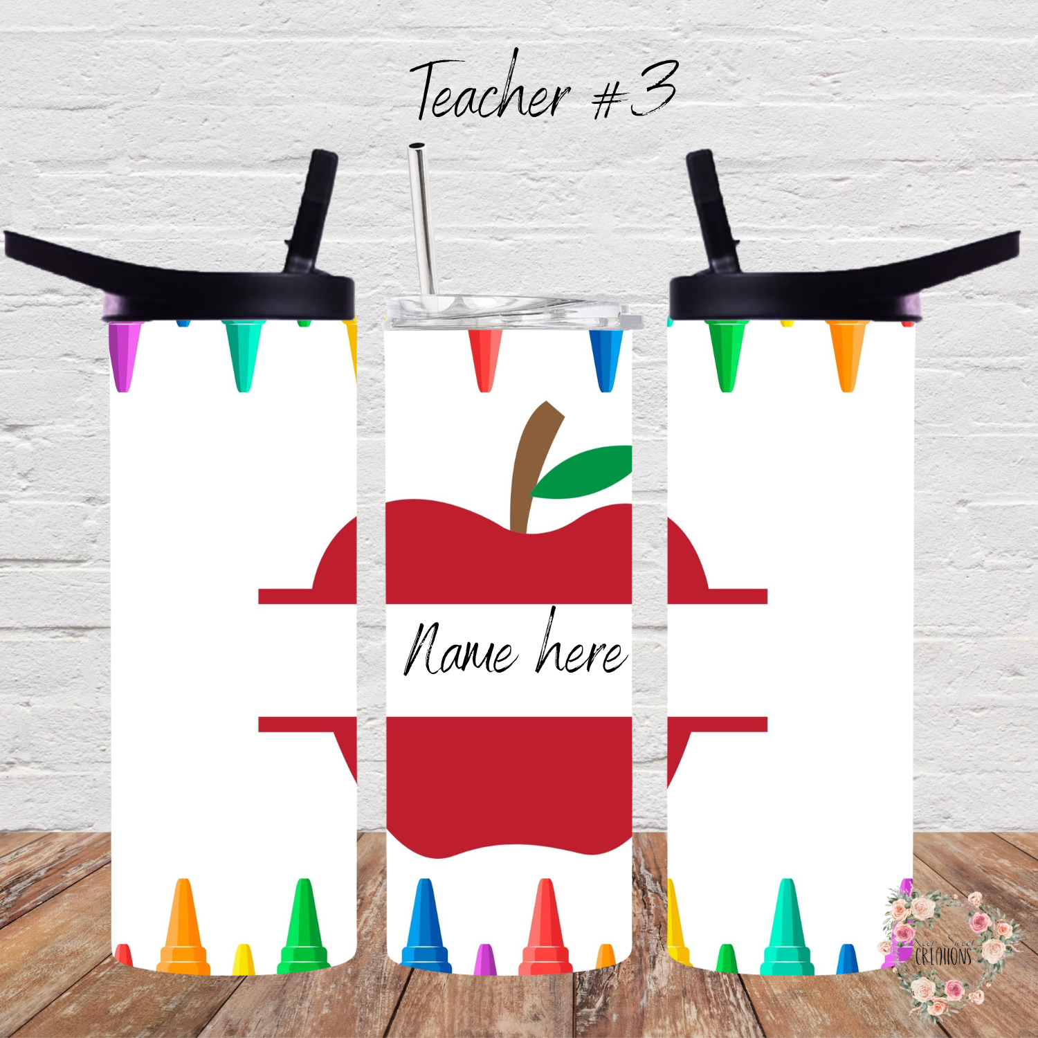 Personalized Teacher Tumbler – Custom Name & Teacher Gift