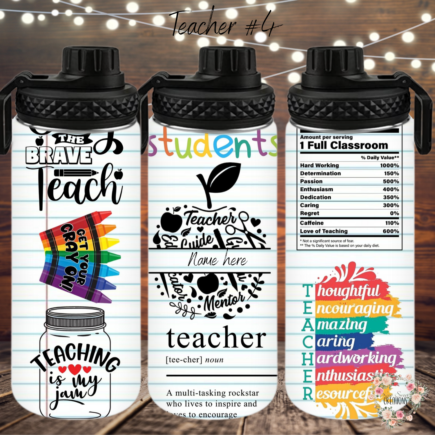 Personalized Teacher Tumbler – Custom Name & Teacher Gift