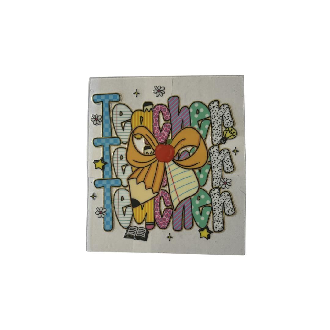 Teacher Bow - DECAL