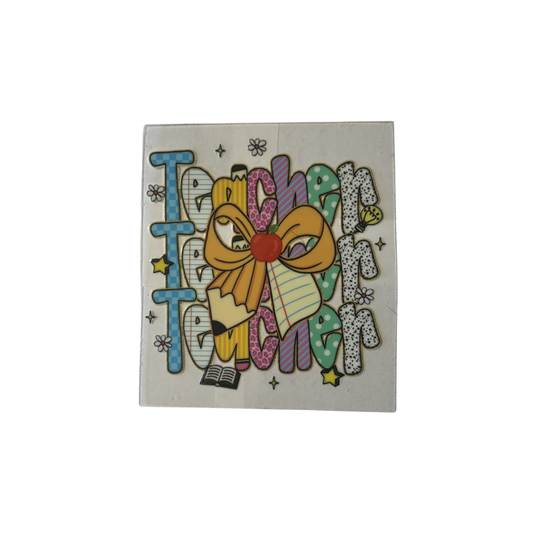 Teacher Bow - DECAL