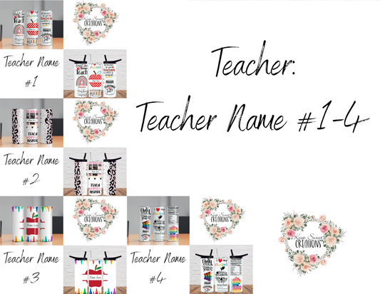 Teacher: Teachers w/ name