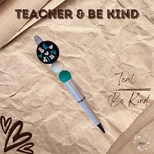 Teacher & Kindness Beaded Pens – Inspire & Write with Joy | Cute Beaded Pen Gift for Teachers & Students
