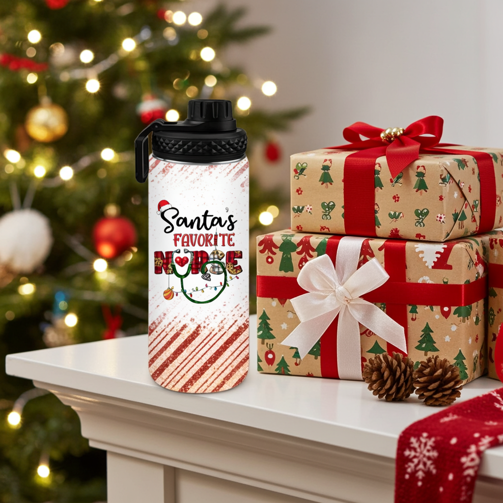 Santa’s Favorite Nurse Tumbler | Christmas Nurse Cup