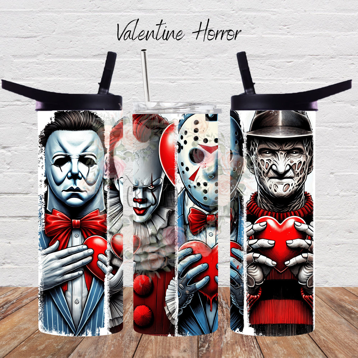 Killer Valentine Tumbler – Horror Valentine Cup | Spooky Romantic Gift for Horror Fans