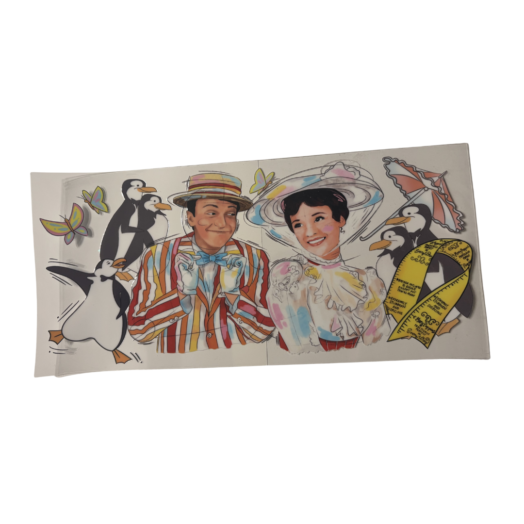 Vintage Penguin Couple DTF - WRAP