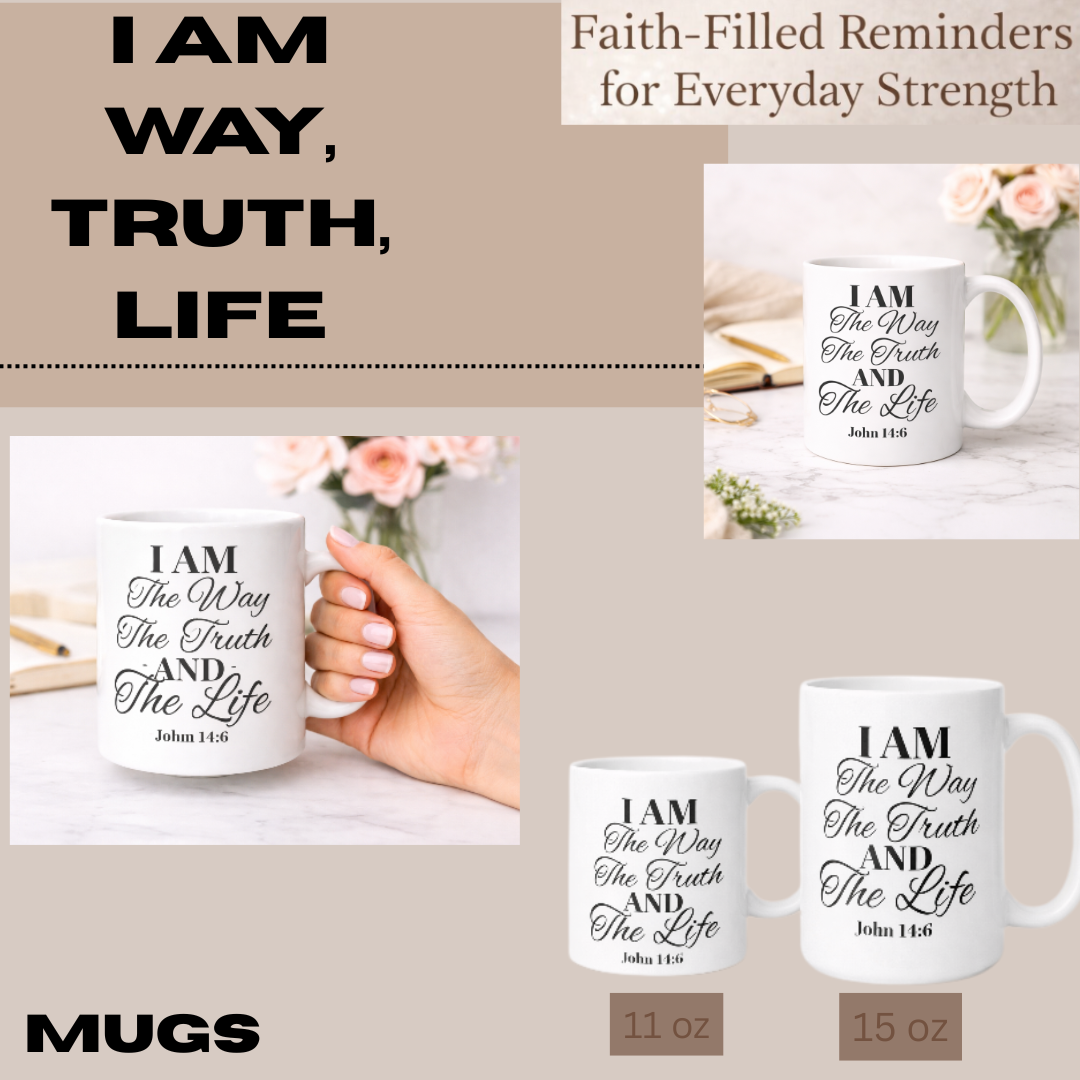 I Am The Way The Truth The Life Mug | John 14:6 Christian Cup