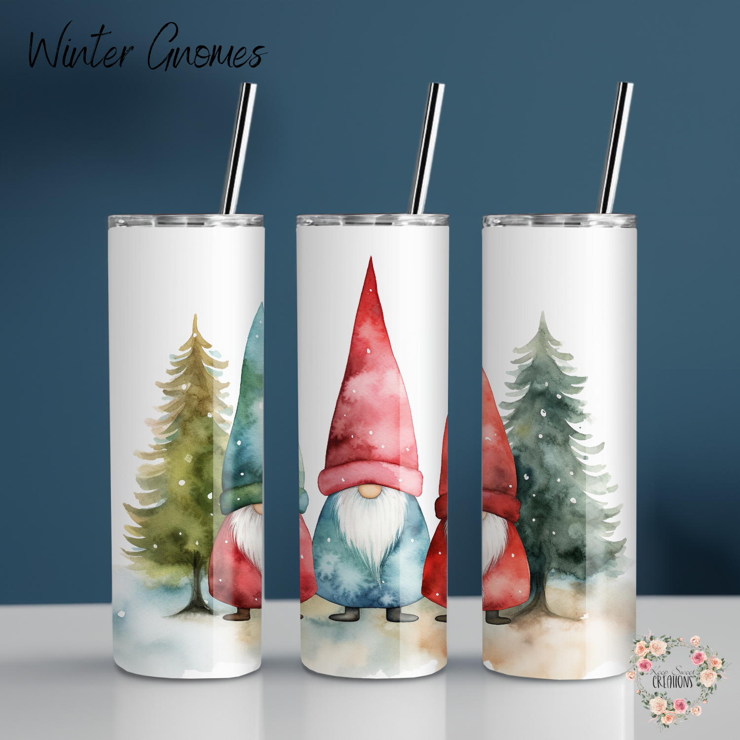 Gnome Winter Wonderland Tumbler – Christmas Gnome Cup | Holiday Gift
