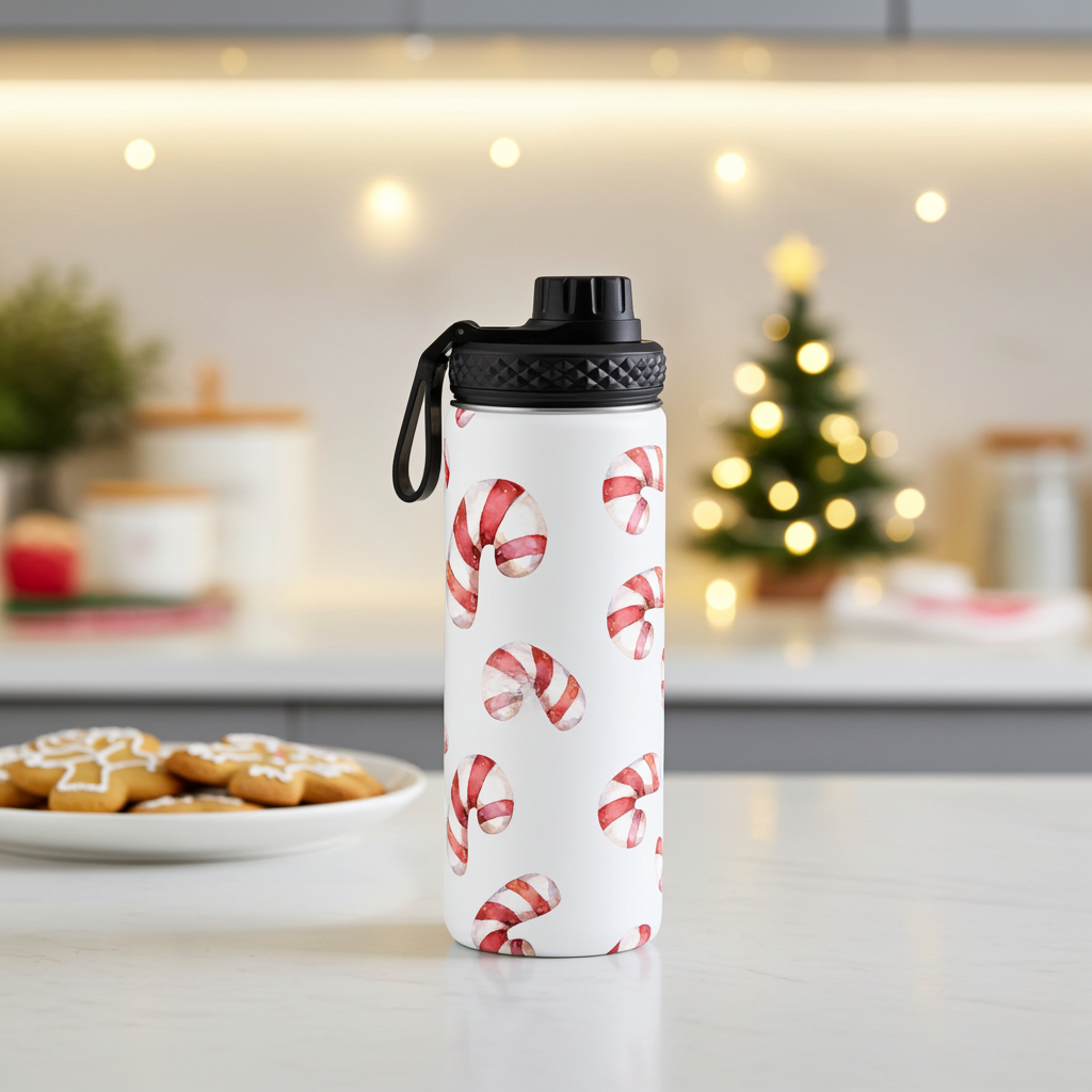 Candy Cane Christmas Tumbler & Mug | Holiday Peppermint Cup