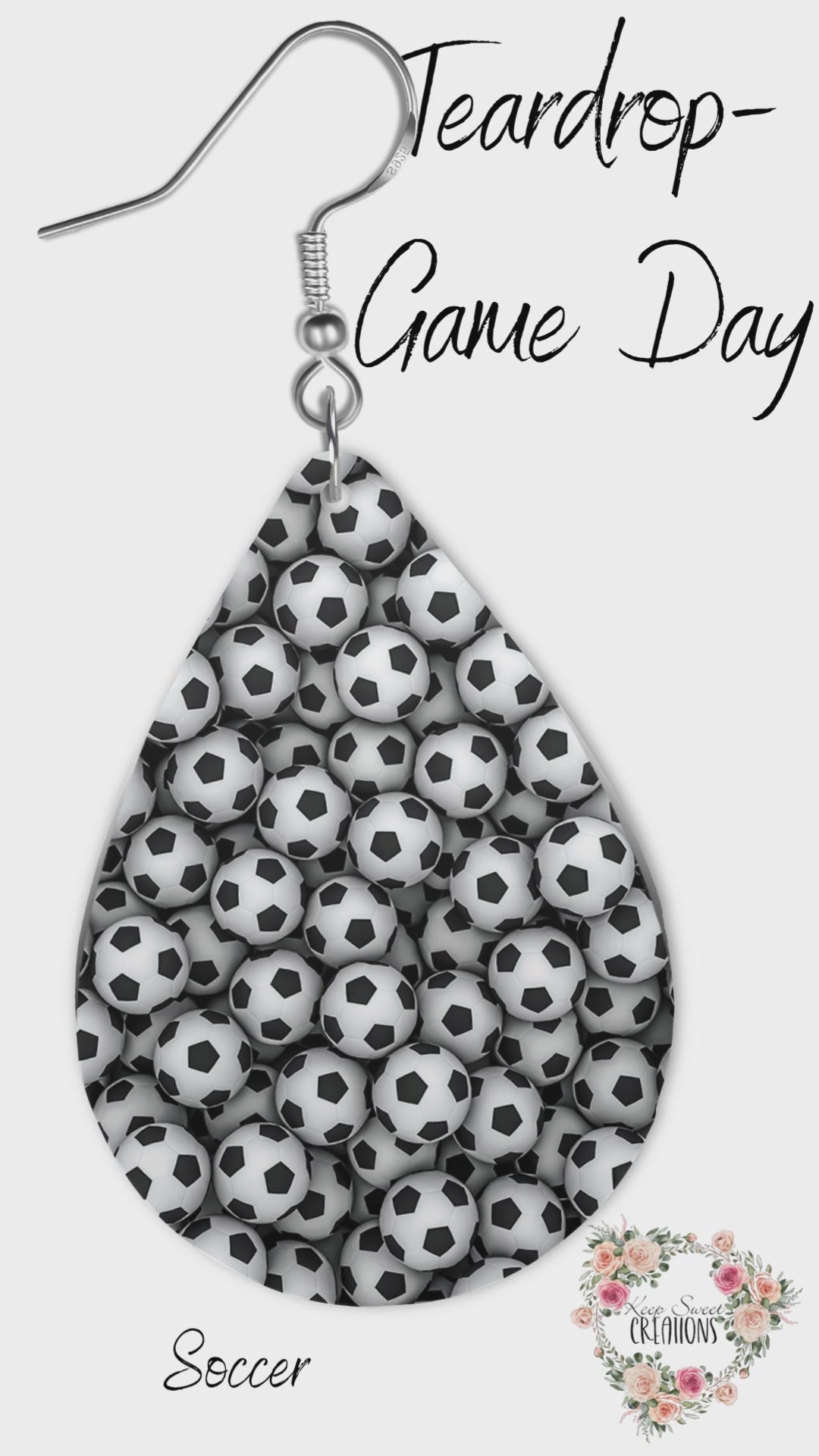 Game Day Glam Teardrop Earrings – Sports Fan Dangle Jewelry