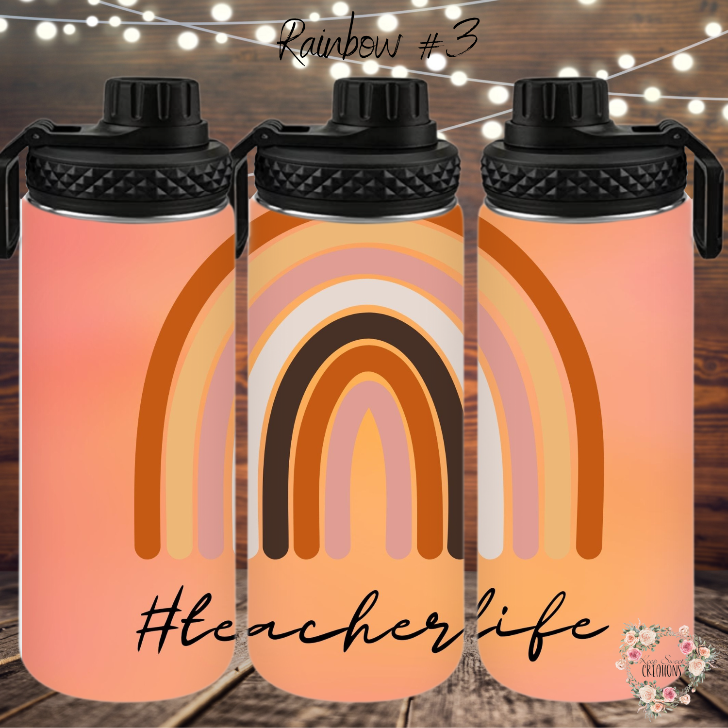 Rainbow Teacher Tumbler – Colorful Teacher Gift Collection