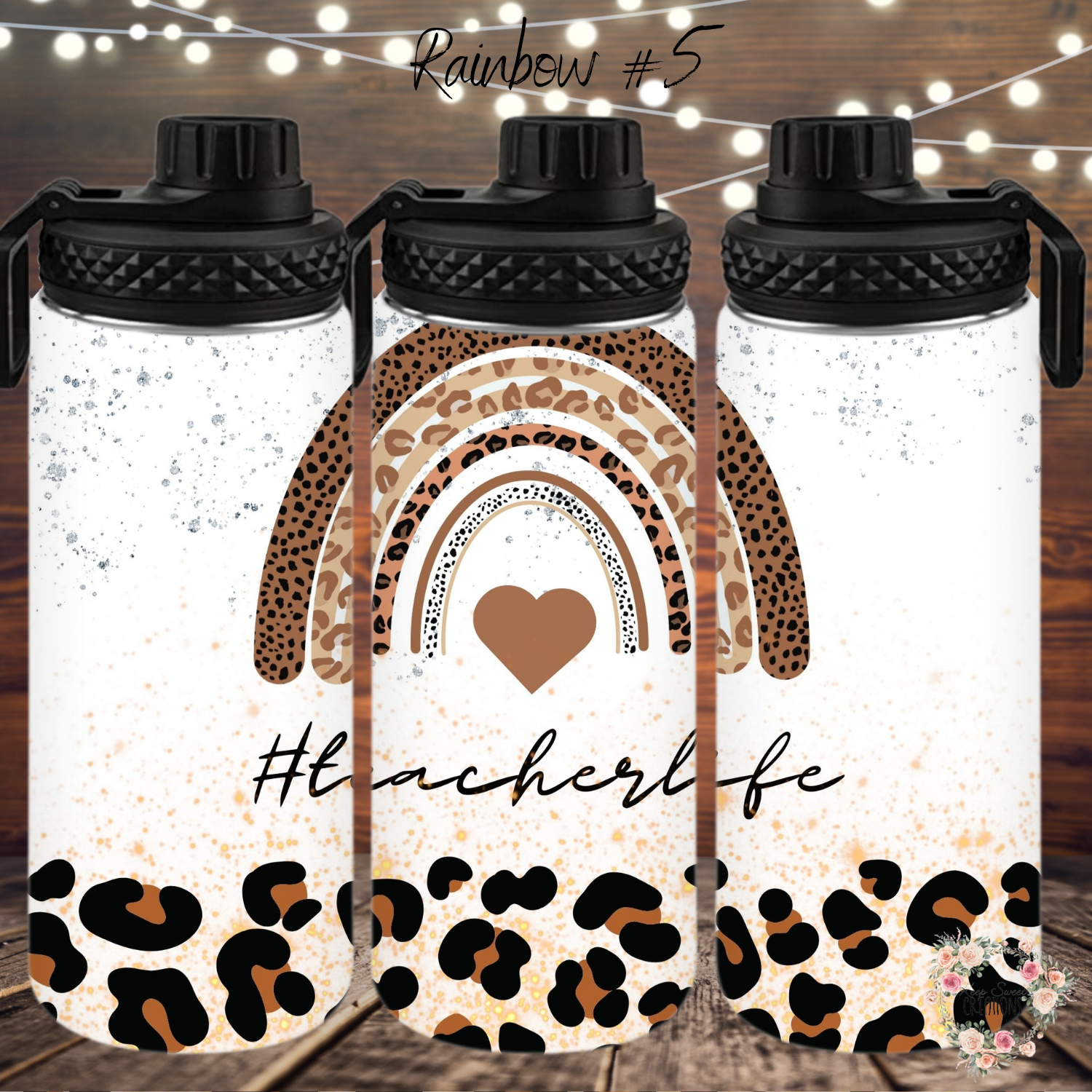 Rainbow Teacher Tumbler – Colorful Teacher Gift Collection