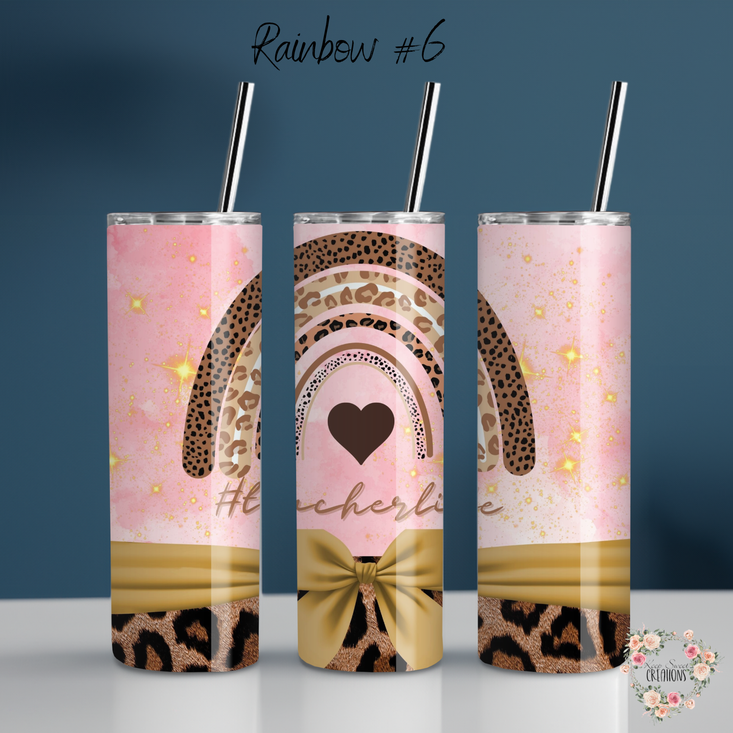 Rainbow Teacher Tumbler – Colorful Teacher Gift Collection