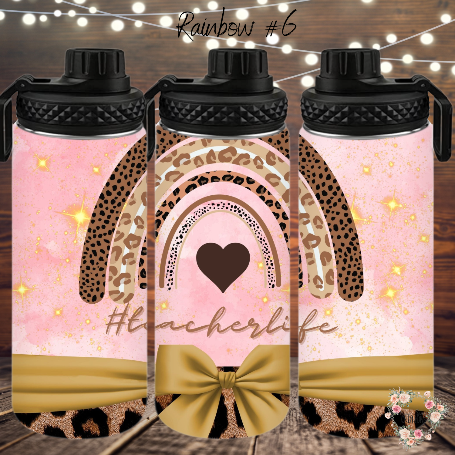 Rainbow Teacher Tumbler – Colorful Teacher Gift Collection