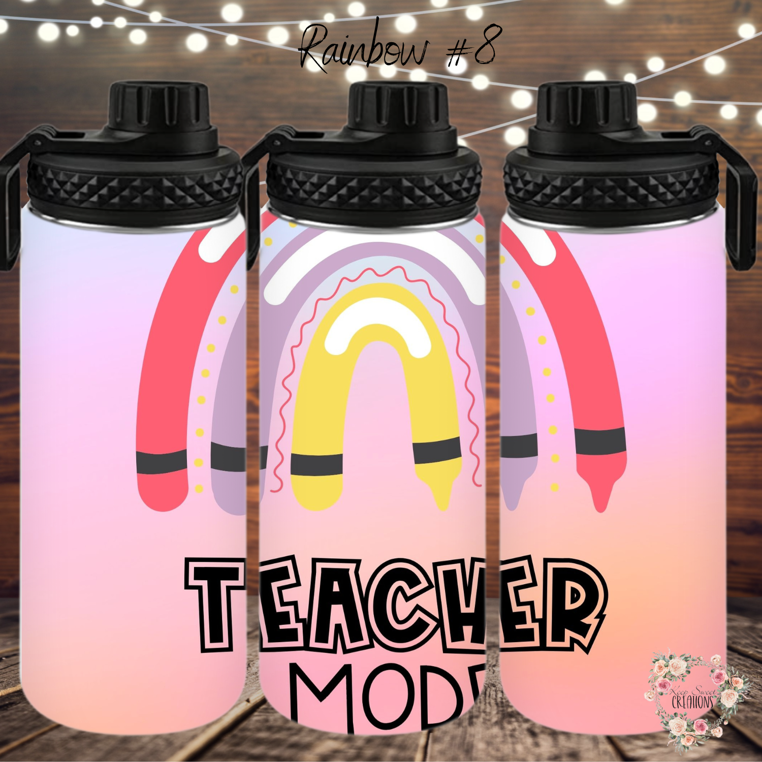 Rainbow Teacher Tumbler – Colorful Teacher Gift Collection