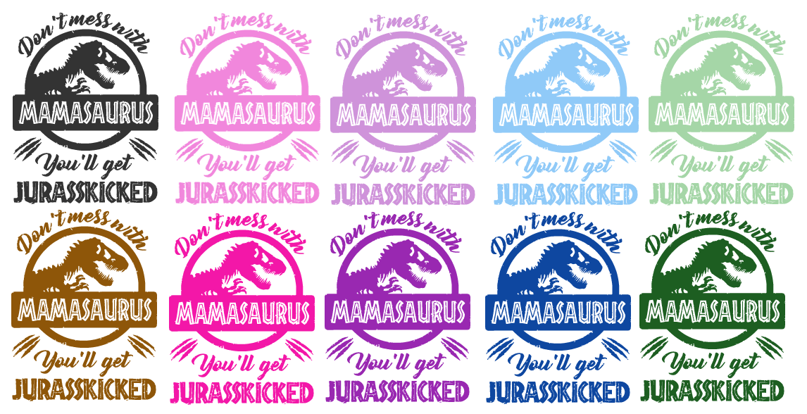 Mamasaurus coffee mug with bold dinosaur design and mom phrase